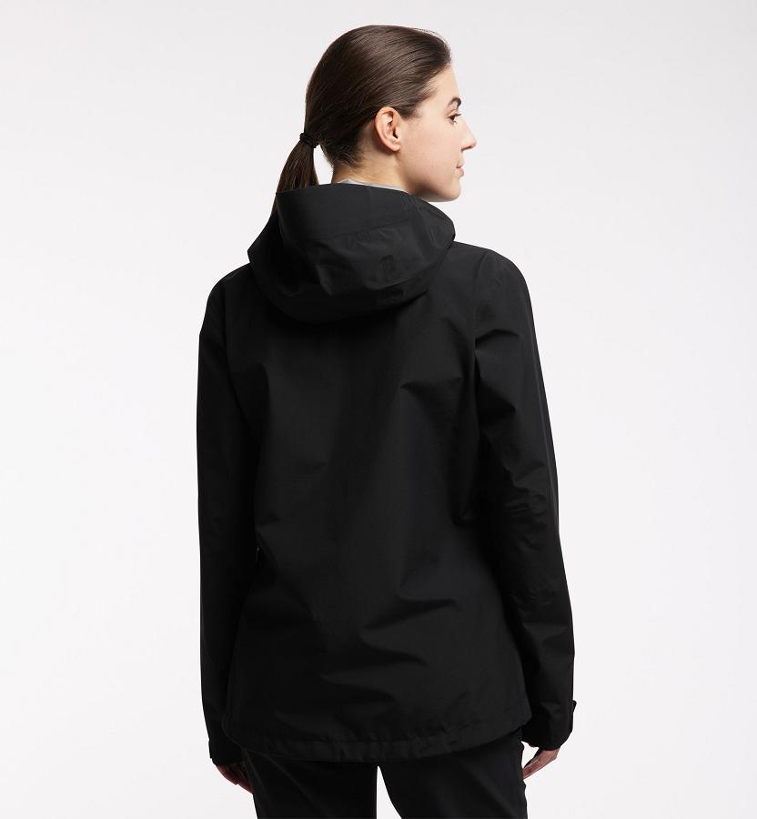 Haglöfs Womens Roc GTX Ski Jacket Black New Zealand 37204DTZG